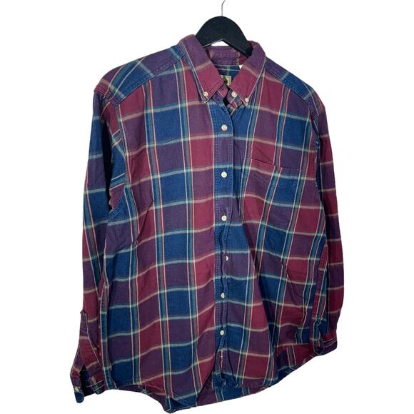 L.L. Bean Plaid Button Up - Picture 3 of 7